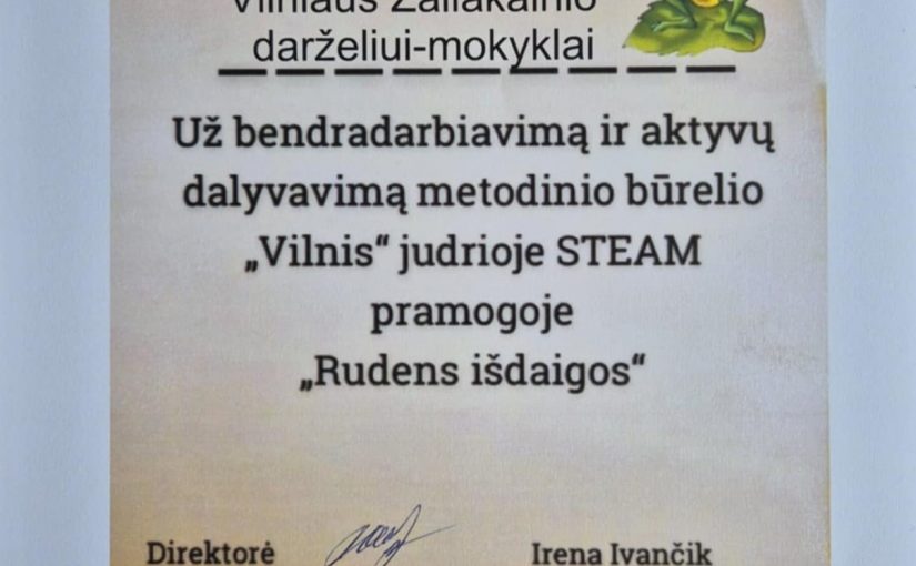 STEAM zajęcie „Jesienne żarty”